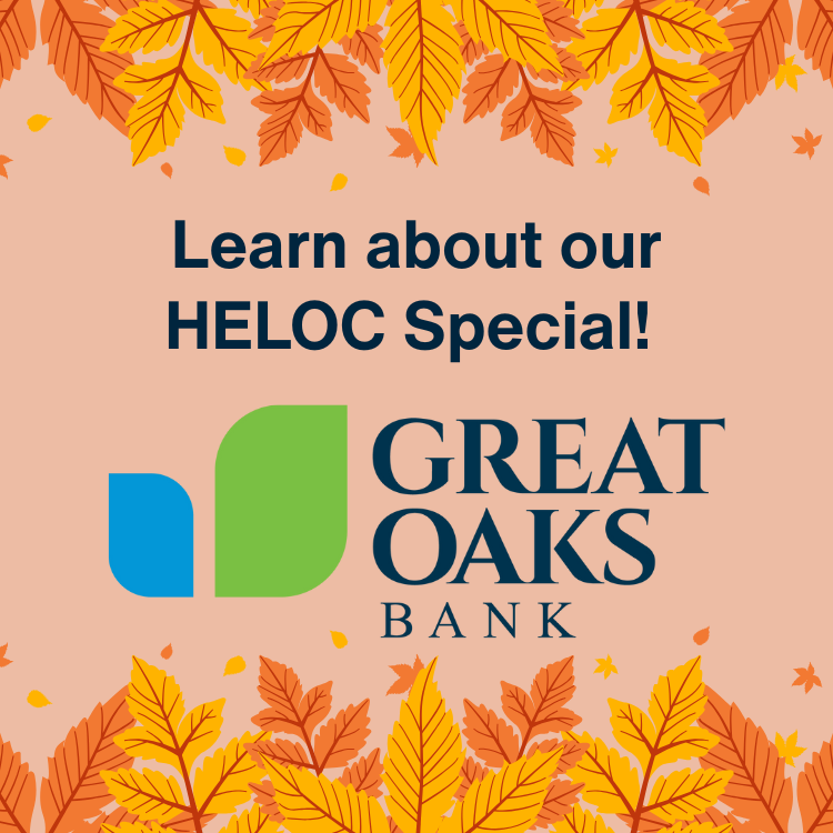 Photo for Warm Up to Financial Flexibility This Fall and Winter with a Great Oaks Bank HELOC