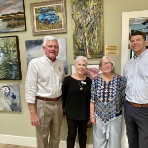 Photo for In Collaboration with Arts on the Coast, Great Oaks Bank Dedicates Art Gallery to Barbara and Jimmy Estes